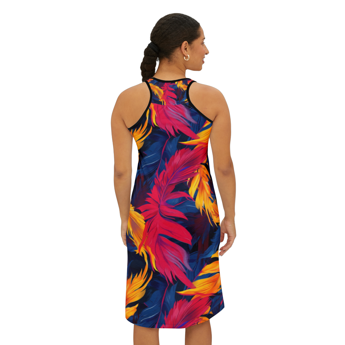 Tropical Plume Racerback Dress - Image 4