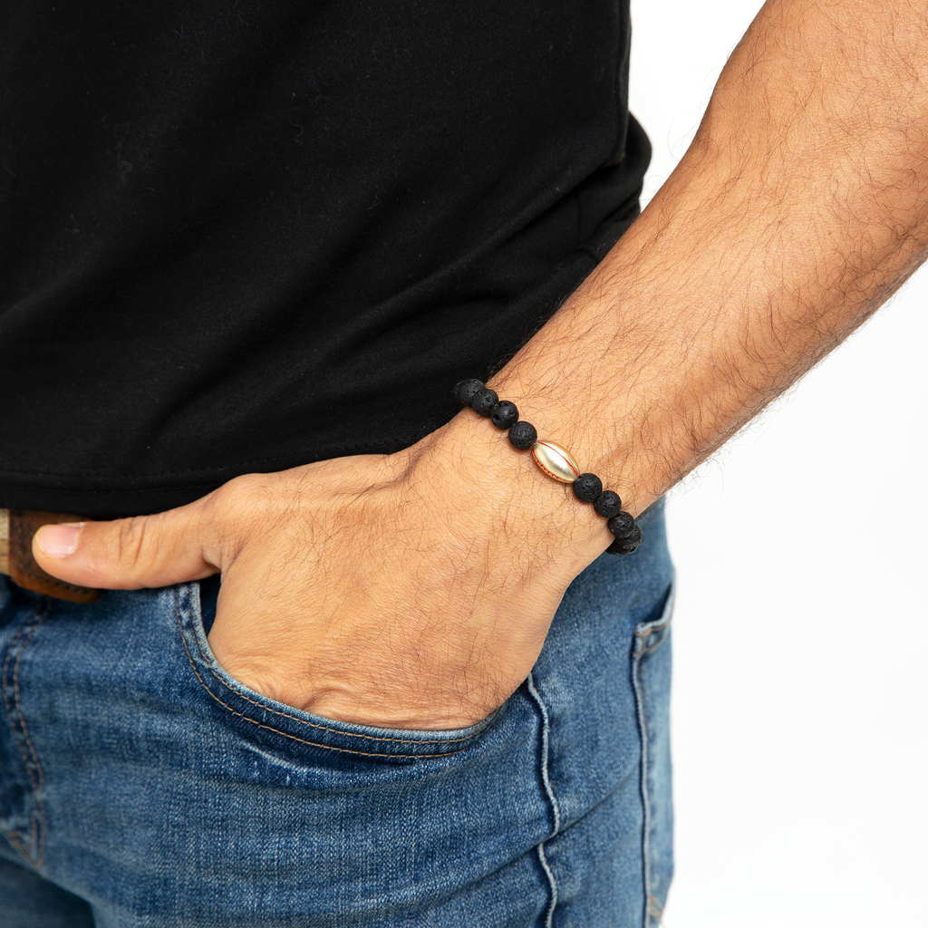 Football Charm Bead Bracelet - Image 8