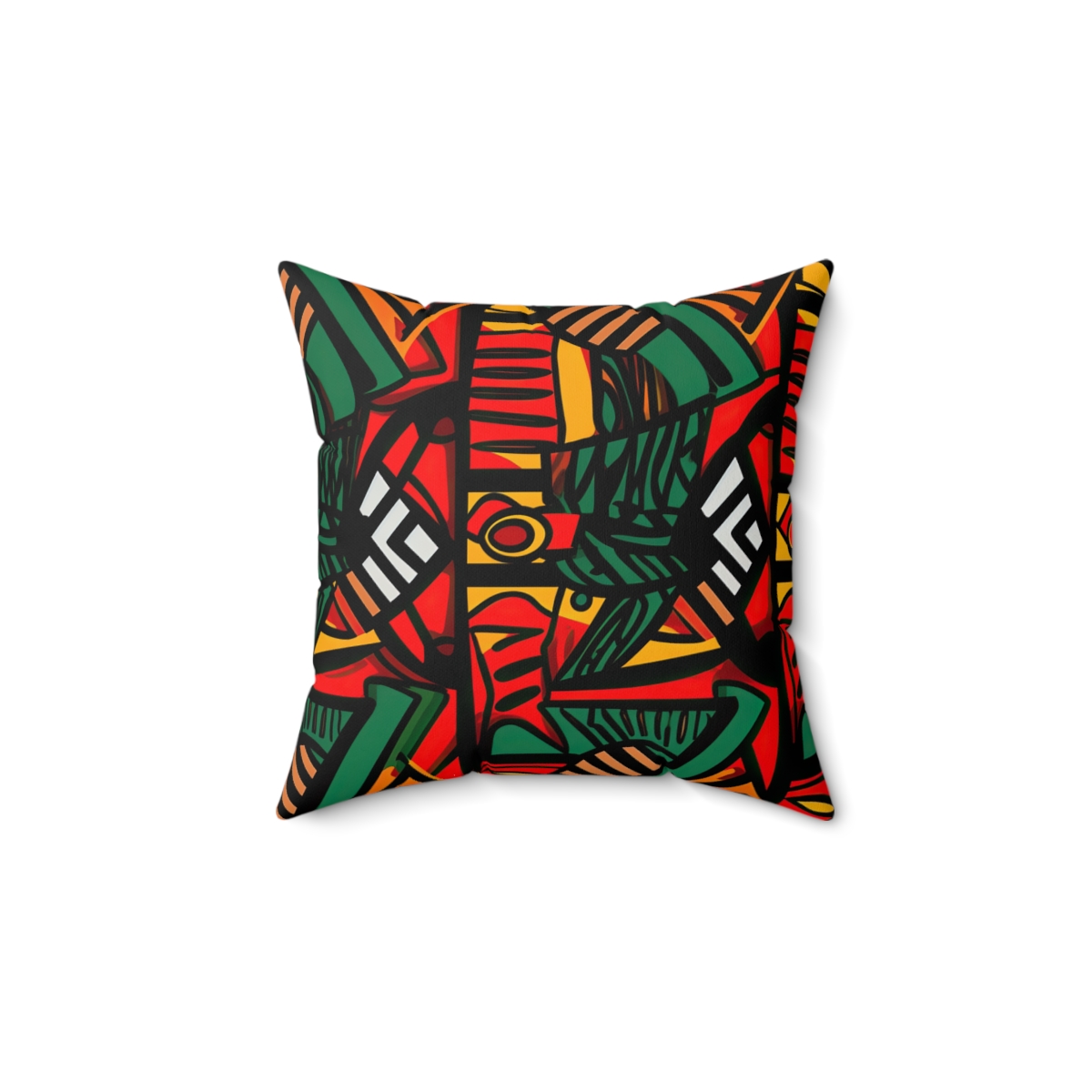 Tribal Rhythms Faux Suede Square Pillow - Image 2