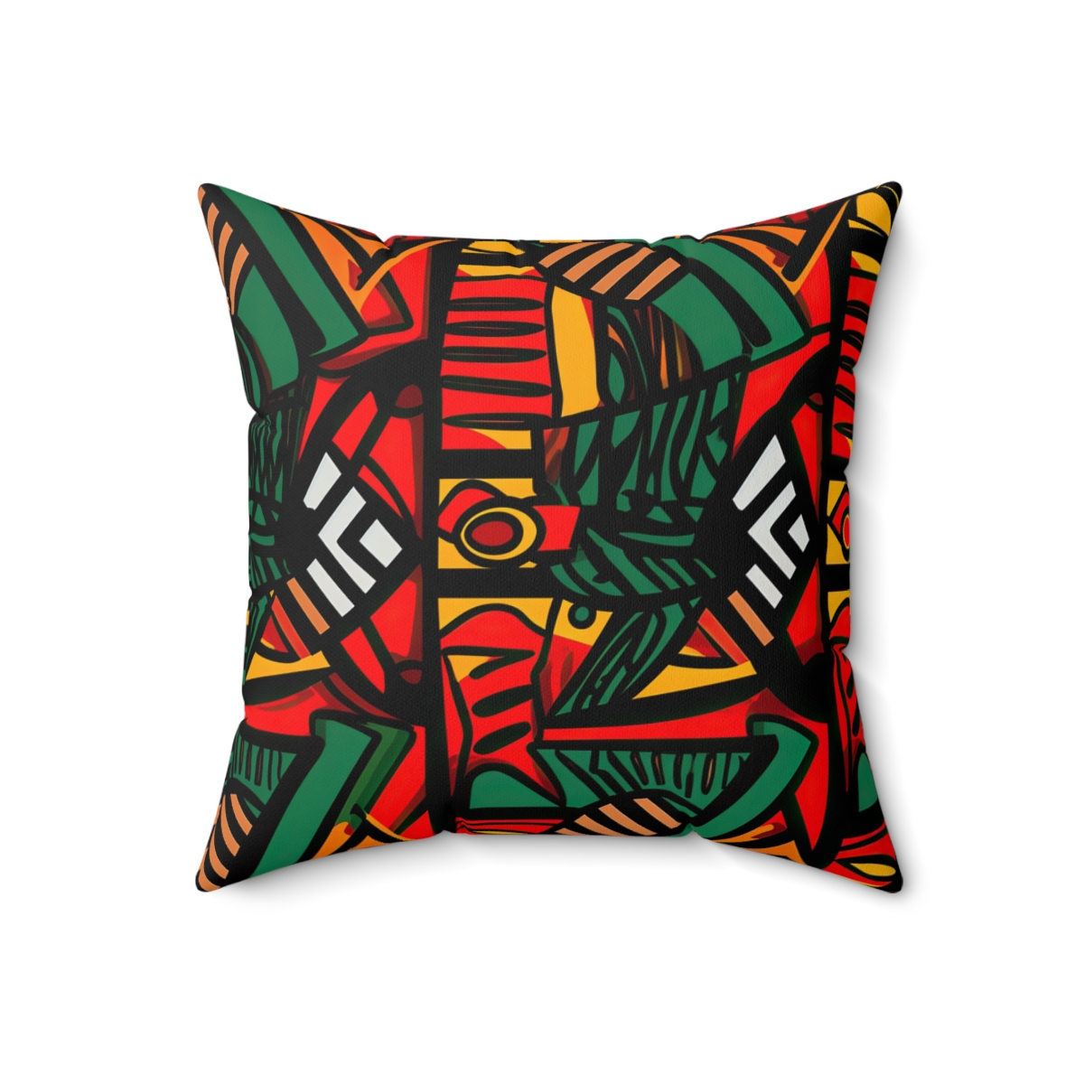 Tribal Rhythms Faux Suede Square Pillow - Image 4