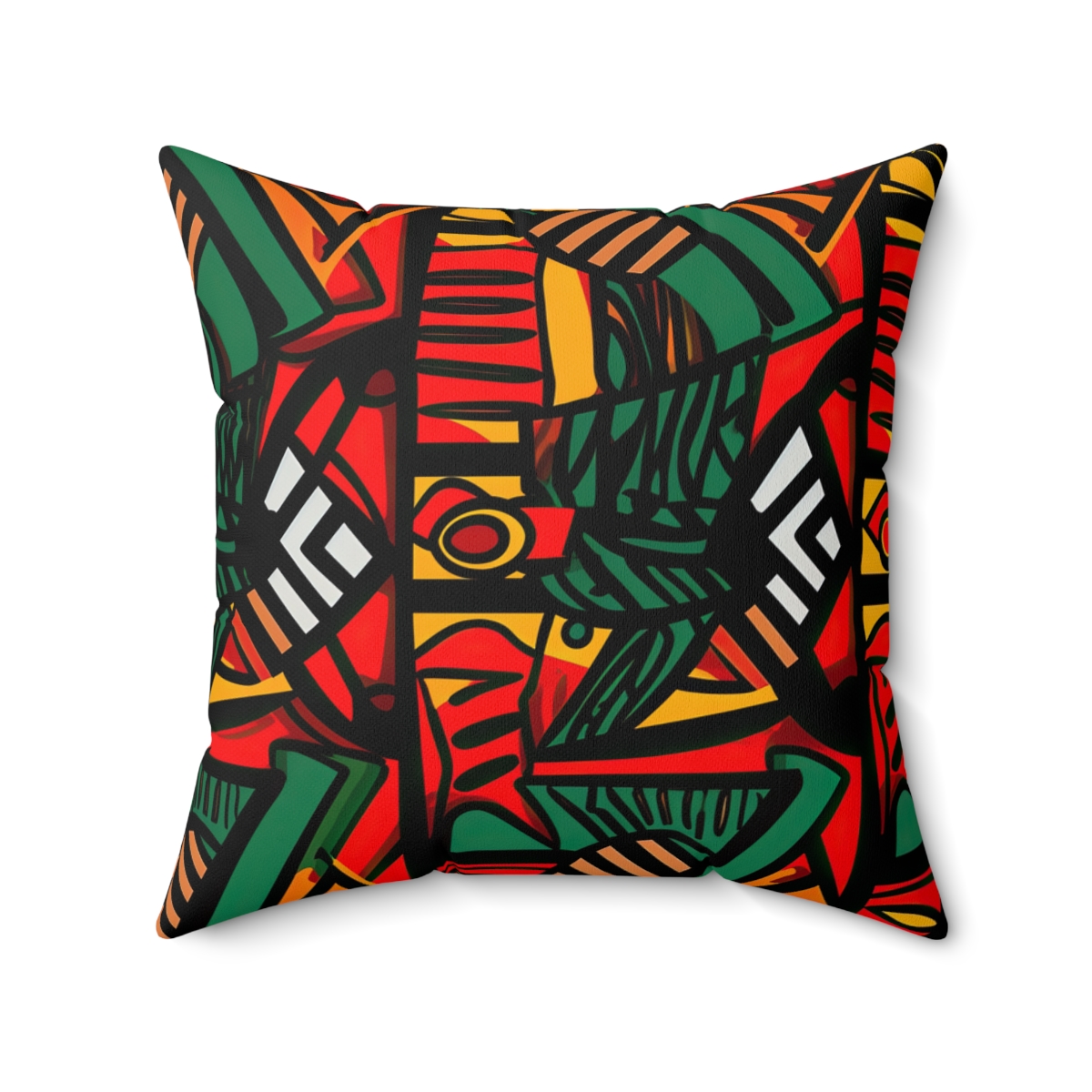 Tribal Rhythms Faux Suede Square Pillow - Image 5