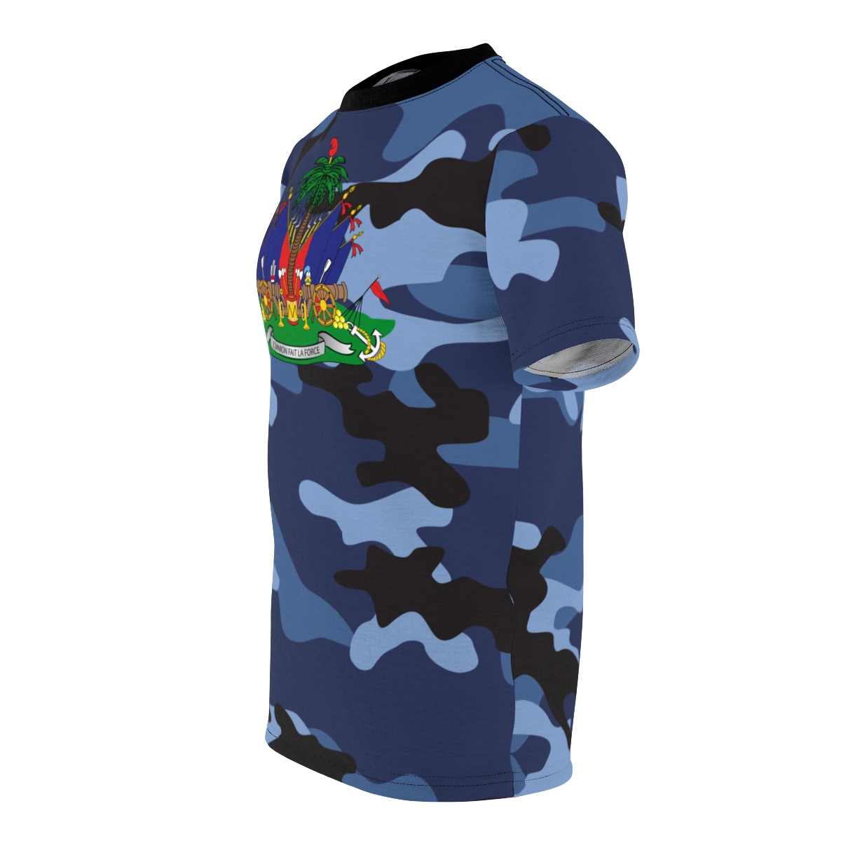 Camo Haiti Coat of Arms Tee - Image 3