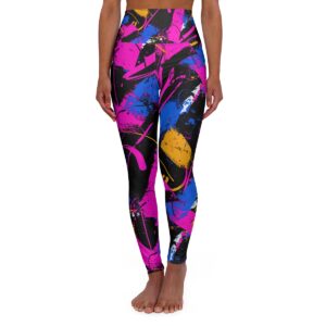 Graffiti Splash High Waisted Yoga Leggings