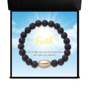 Football Charm Bead Bracelet