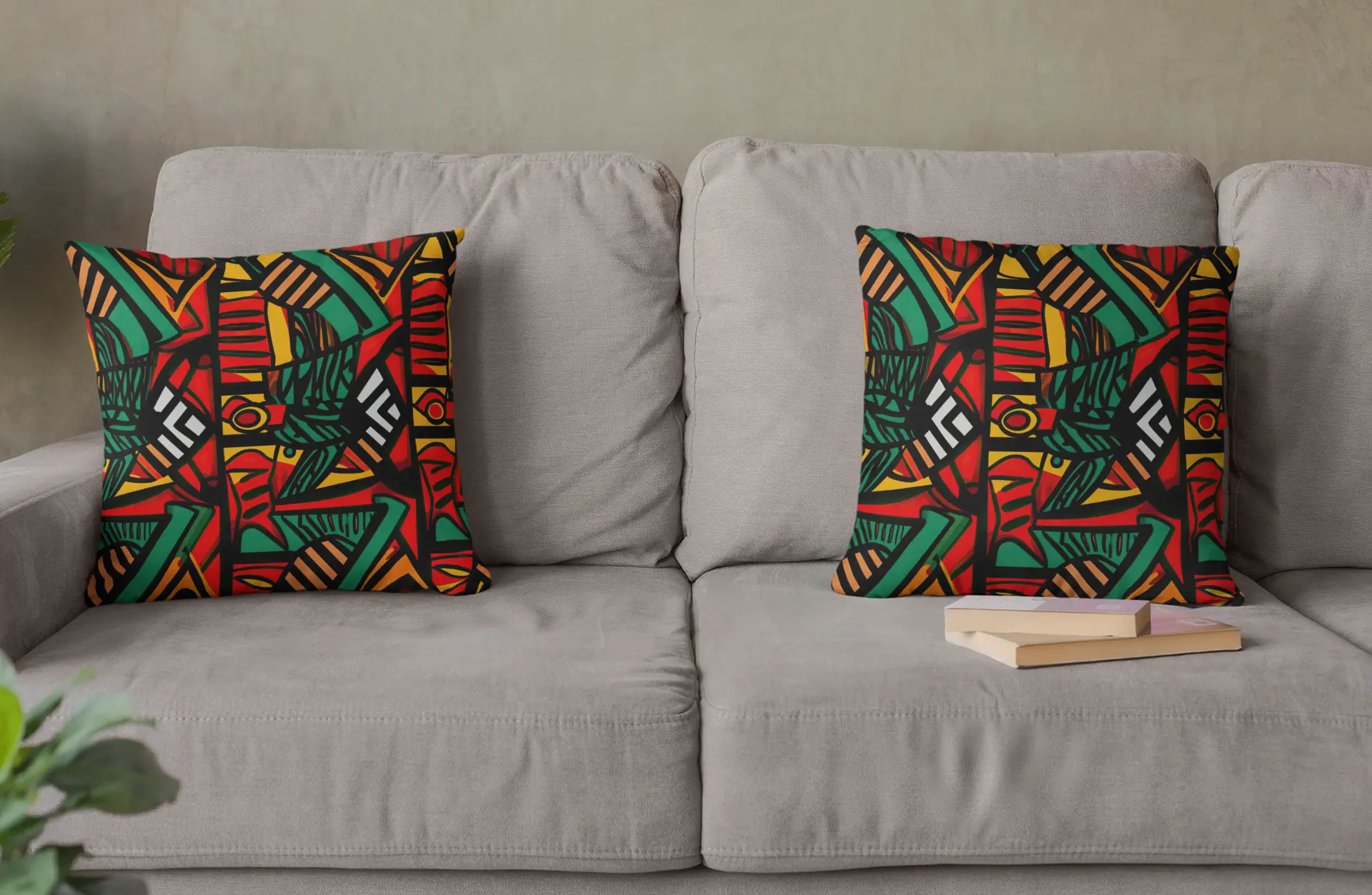 Tribal Rhythms Faux Suede Square Pillow