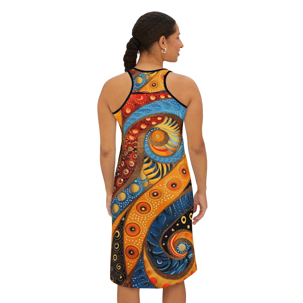Cosmic Paisley Racerback Dress - Image 4