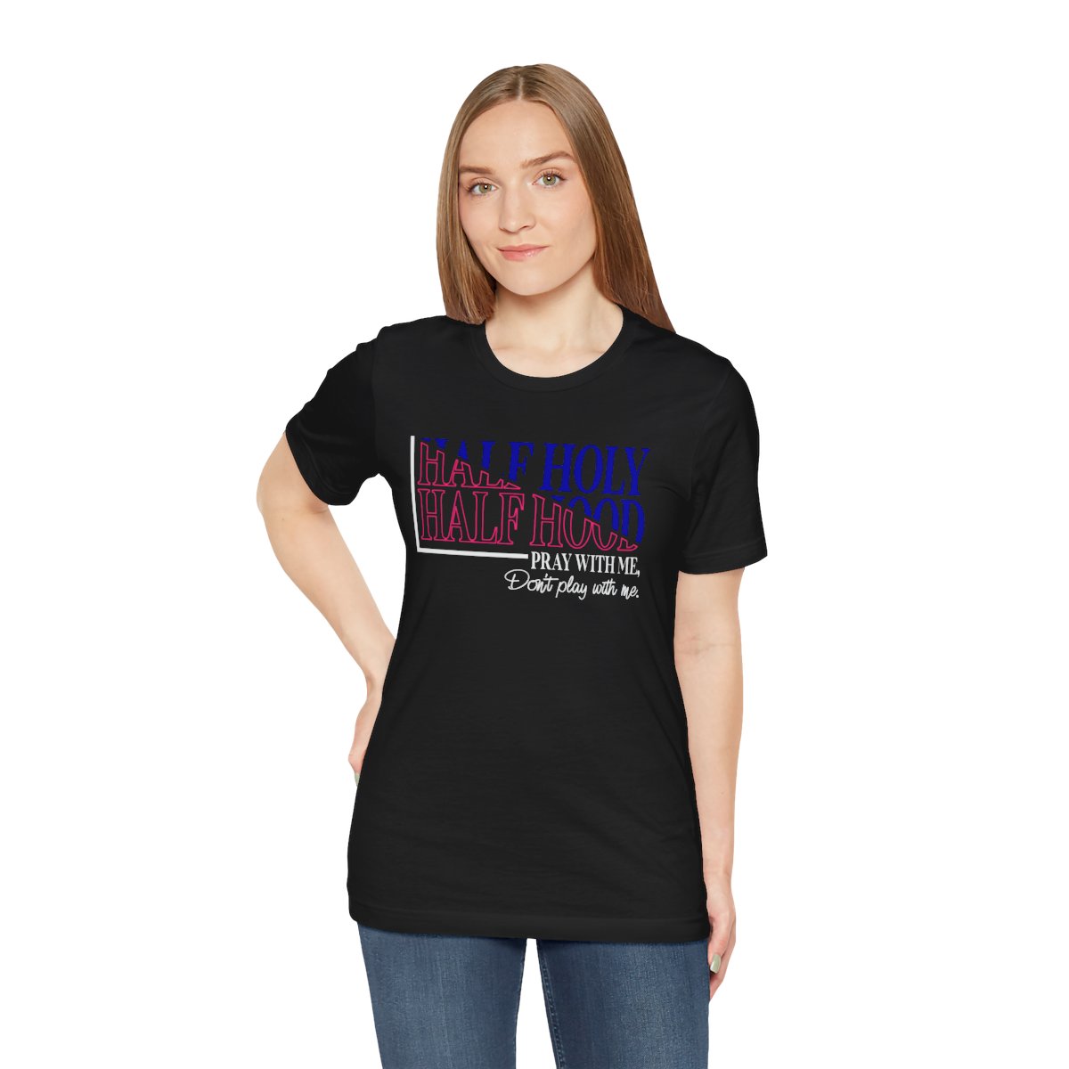Half Holy Half Hood Tee - Image 4