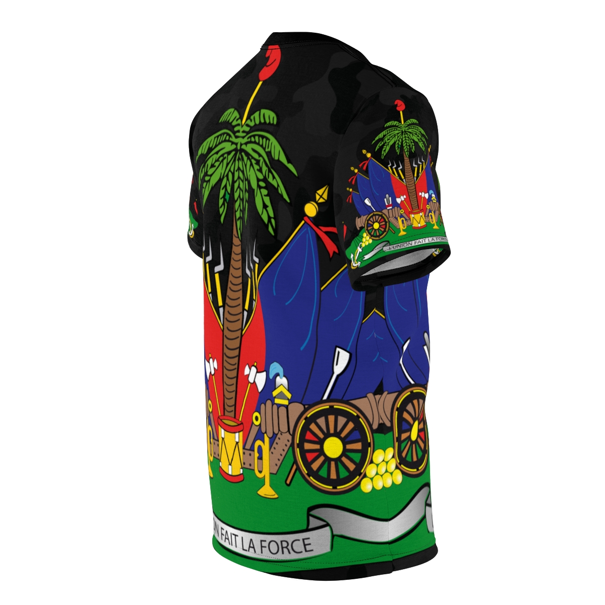 Patriot Camo Tee with Haitian Coat of Arms - Image 3