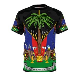 Patriot Camo Tee with Haitian Coat of Arms